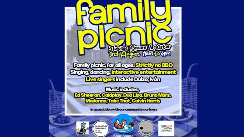 Join Us for a Family Picnic at Jubilee Square, Leicester – 3rd August!